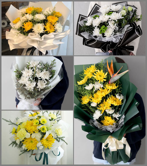 河南周口太康县龙曲镇白事花束代送